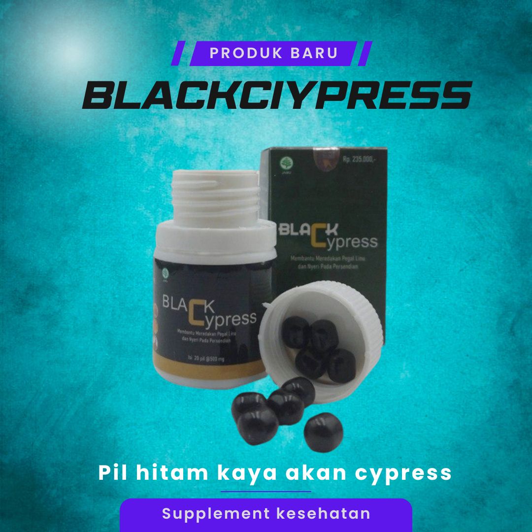 Blackcypress Pill Hitam Ajaib | Herbal Syaraf & Imun